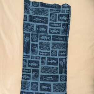 Buff Coolnet UV+ UPF neck gaiter fish and palms